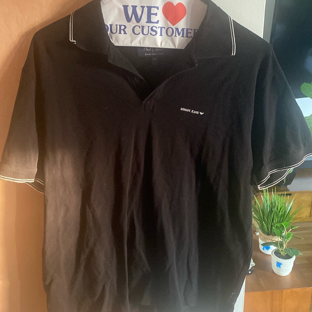 Men’s Armani Jeans,  3XL black polo